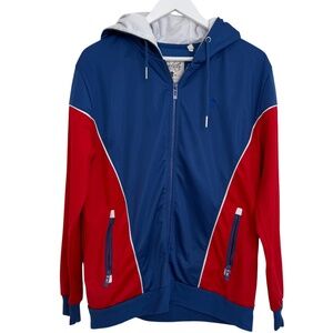 Vintage Soulstar Athletic Apparel Mens M Colorblock Streetwear Zip Hoodie Jacket